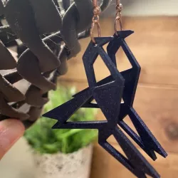 Origami Bird Earring