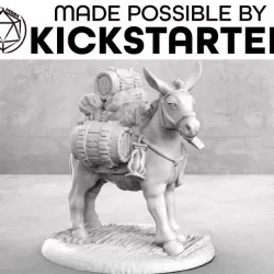 Pack Mule - Casual Pose - Tabletop Miniature