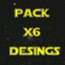 PACK X 6 CASE IPHONE 7/8 - 7/8 PLUS - STAR WARS