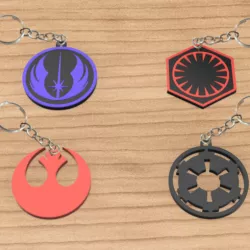PACK X4 KEYCHAIN STAR WARS