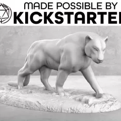 Panther - Casual Pose - Tabletop Miniature