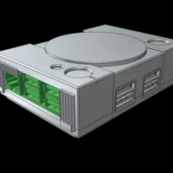Playstation Pi Tiny v1 (Raspberry Pi 2 + 3 Case)