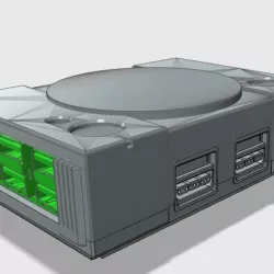 Playstation Pi Tiny v2.0 (Raspberry Pi 2 + 3 Case)