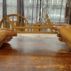 Primitive Wood Chopper Toy