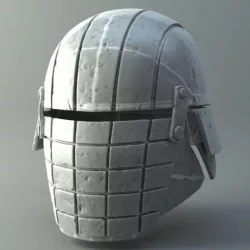 Rogue - Knights of Ren Helmet (damaged), 3D print model