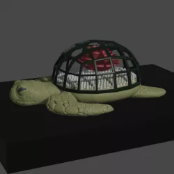 Rose protection sea turtle