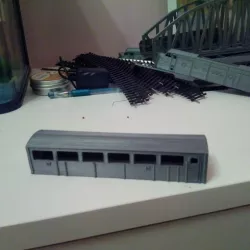 Santa Fe - Super Chief - F-series, PASSENGER CAR -  scale model train in HO (1:87)