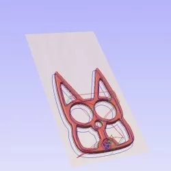 Self Defense Cat Knuckles Key Chain