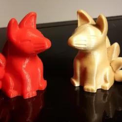 seven tailed fox by BS3 with supports for tails