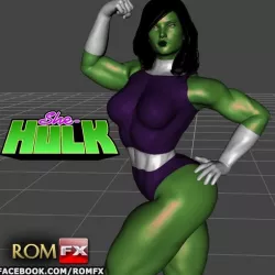 She-Hulk Printable Action Figure