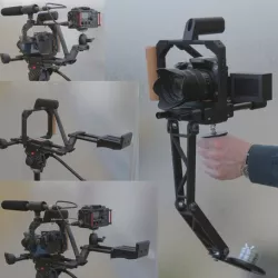 Shoulder pad for DSLR type GH4, 5D