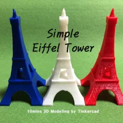 Simple Eiffel Tower - 10mins Modeling