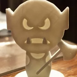Simple Mini D&D Orc with Axe