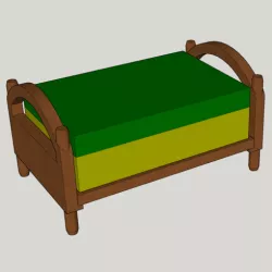 single bed for storing soap or sponge