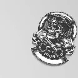 Skull keychain
