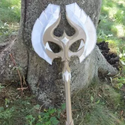 skyrim glass axe , 3d printable version for cosplay and props