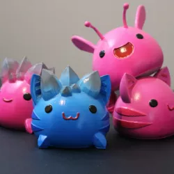 Slime Rancher Largos! - Pink Rock, Pink Tabby, Rock Tabby, Pink Phosphor