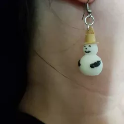 snowman earring