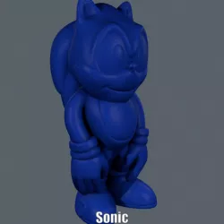 Sonic the Hedgehog (Easy print no support)