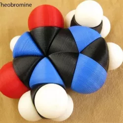 Space-filling molecular models: Caffeine Adventure Set
