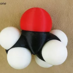 Space-filling molecular models: Carbon expansion set