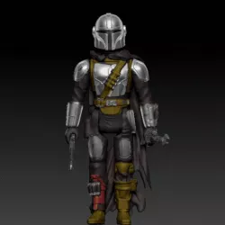 Star Wars THE MANDALORIAN action figure Kenner style. season 2