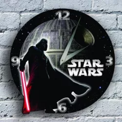 star wars wall clock