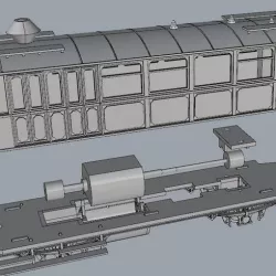 Steam Rail Wagon GANZ - 1903 / BDZ Series 200 / HO Scale 1:87