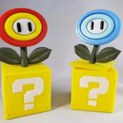 Super Mario Fire/Ice Flower - STEP File