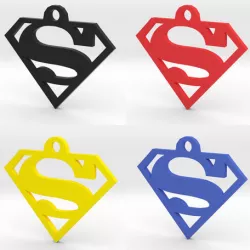 Superman Logo Pendant & Keychain