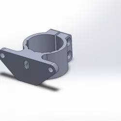 tail light support on seat tube
