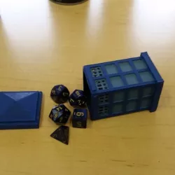 Tardis Dice Holder