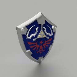 Hylian Shield from Zelda Ocarina of Time (Life Size) (STL files for 3D  printing)