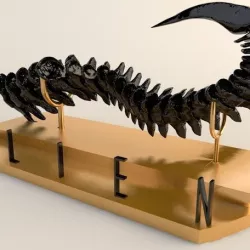The tail of alien