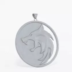 The Witcher Wolf Pendant Medallion