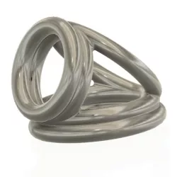 Triple Cock and Ball Ring - Scrotum cage - interlock Bondage rpb-02 3d print cnc