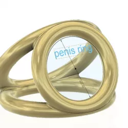 Triple Cock and Ball Ring - Scrotum cage - interlock rpb-01 3d print cnc