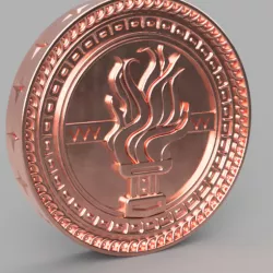 Tussent coin for the game "Gwent". Witcher