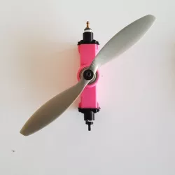 Two-cylinder compressed air motor