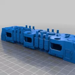 WARHAMMER 40K Armored train BIGGER loco - 18 mm scale - 1:87 HO gauge