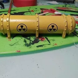 Warhammer 40K - tank wagon for the armoured train - 18 mm scale - HO