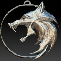 Witcher amulet - WOLF
