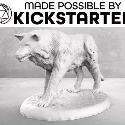 Wolf - Action Pose - Tabletop Miniature