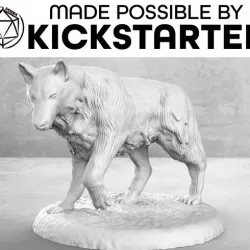Wolf - Casual Pose - Tabletop Miniature