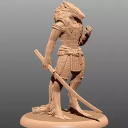 Wolf Samurai - Tabletop Miniature