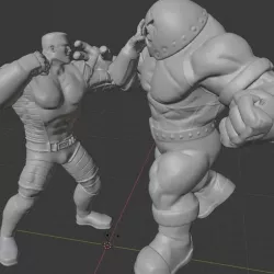 X-men Diorama: Colossus vs Juggernaut.