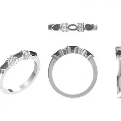 3D CAD Model Womens Band