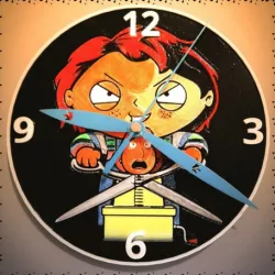 3D Clock FAMILY FATHER (Chucky)
