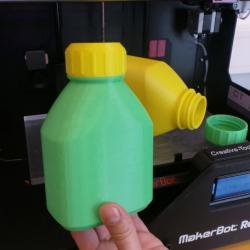 3d printable screw top bottle 【 STLFinder