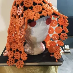 3d printed fabric / armour prints assembled